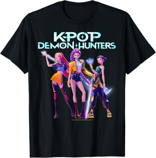 Huntr/x Heroic Poses Group Shot T-Shirt