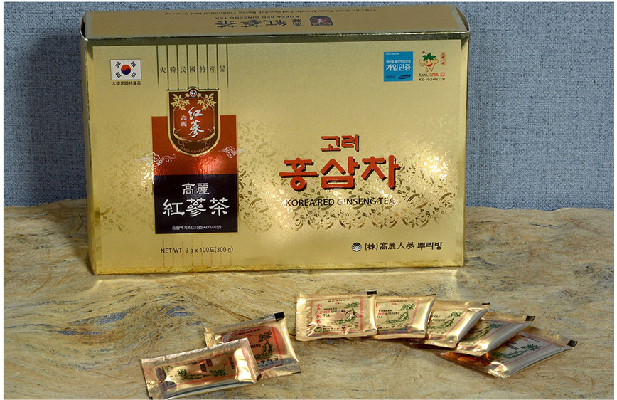 Korea Hongsam Tea (3g. x 100 packs) Korea Traditional Red Ginseng Tea