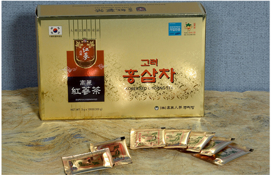 Korea Hongsam Tea (3g. x 100 packs) Korea Traditional Red Ginseng Tea