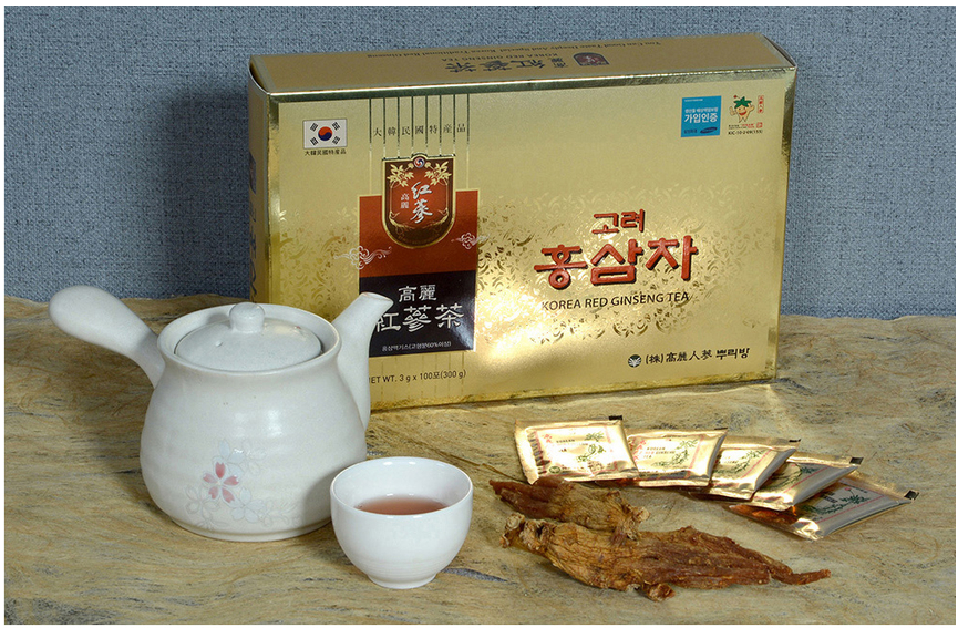 Korea Hongsam Tea (3g. x 100 packs) Korea Traditional Red Ginseng Tea