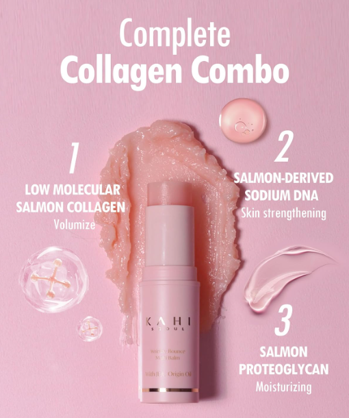 KAHI Wrinkle Bounce Multi Balm Stick | PDRN Collagen Wrinkle Stick | Korean Skin Care |All-in-One Hydrating Lip Balm Eye Cream Neck Cream Make Up Base & Face Mist Moisture Balm