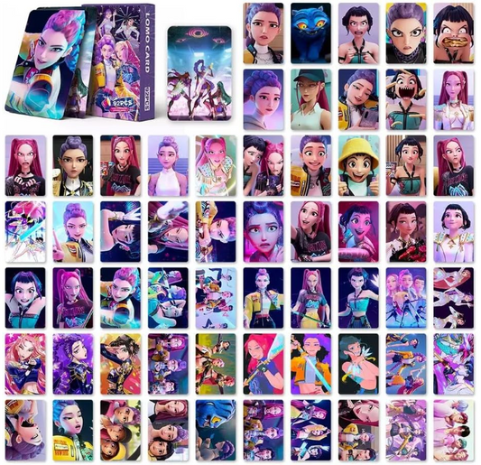 92+ Demon Hunters Cards Collection, Flash Card, Blingbling Collectible, Limited Edition (92Pc KP1)