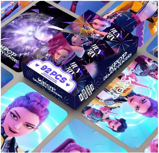 92+ Demon Hunters Cards Collection, Flash Card, Blingbling Collectible, Limited Edition (92Pc KP1)