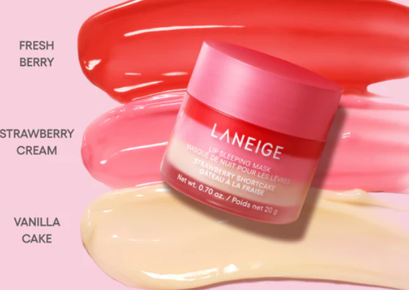LANEIGE Strawberry Shortcake Lip Sleeping Mask: Intense Overnight Lip Mask for Soft