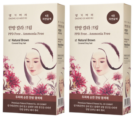 [Danggi Meori] Hair Damage Care Dye, Korean traditional Herbal Bio Color Cream
