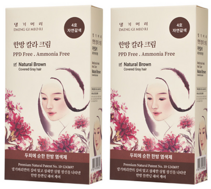 [Danggi Meori] Hair Damage Care Dye, Korean traditional Herbal Bio Color Cream
