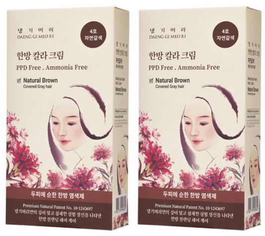 [Danggi Meori] Hair Damage Care Dye, Korean traditional Herbal Bio Color Cream