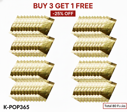 [3+1] Red Ginsaeng Slices 80 Packs, 4 Years or Older Root, Premium Korean Hong Sam Jeol Pyeon, Buy 3 Get 1 Free