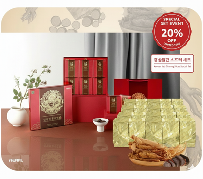 [Special Set] Red Ginsaeng Slices 30Packs, Sang Lim Won 10Packs + 20Packs Value Bag, Authentic Korean Hong Sam Jeol Pyeon