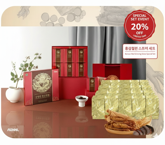 [Special Set] Red Ginsaeng Slices 30Packs, Sang Lim Won 10Packs + 20Packs Value Bag, Authentic Korean Hong Sam Jeol Pyeon