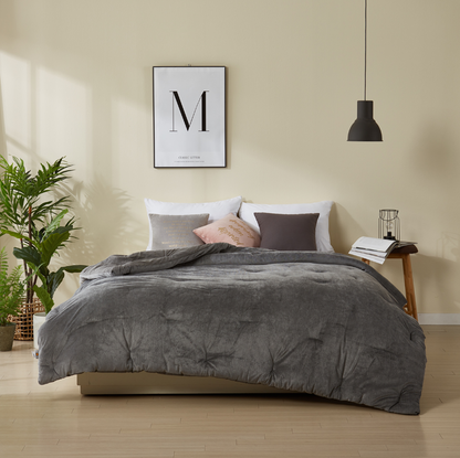 Modal Velour Double Face Comforter, Queen Size [195cm x 225cm] Modal 100%, Cotton Velour 100%, Premium Quality Origin Korea