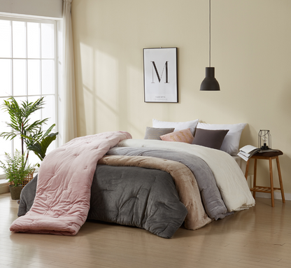 Modal Velour Double Face Comforter, Queen Size [195cm x 225cm] Modal 100%, Cotton Velour 100%, Premium Quality Origin Korea