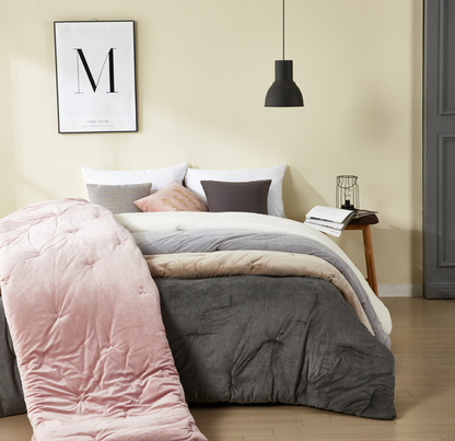 Modal Velour Double Face Comforter, Queen Size [195cm x 225cm] Modal 100%, Cotton Velour 100%, Premium Quality Origin Korea