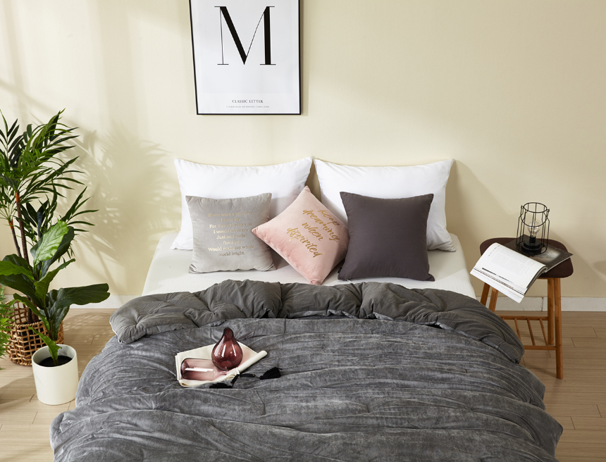 Modal Velour Double Face Comforter, Queen Size [195cm x 225cm] Modal 100%, Cotton Velour 100%, Premium Quality Origin Korea
