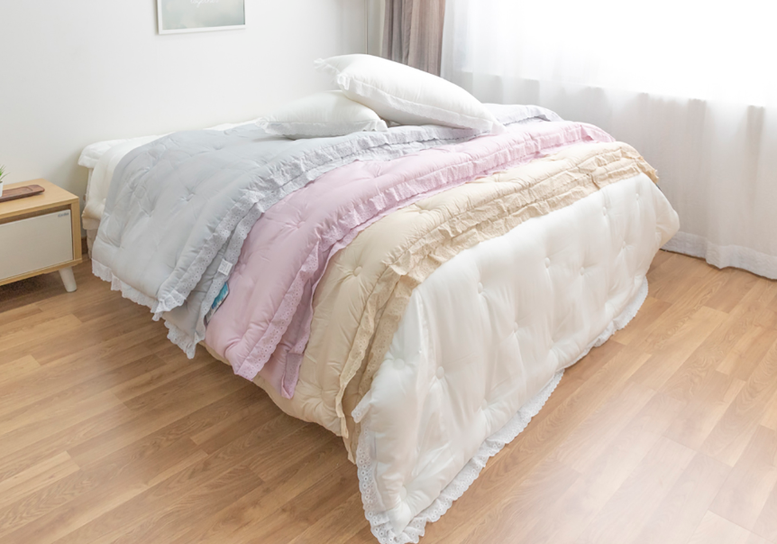 Chanel Style Comforter Set Queen size [225cm x 195cm] Pad, Pillow Cover, Modal 100% Origin Korea