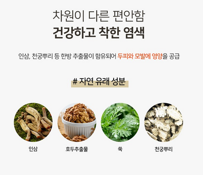 [Danggi Meori] Hair Damage Care Dye, Korean traditional Herbal Bio Color Cream
