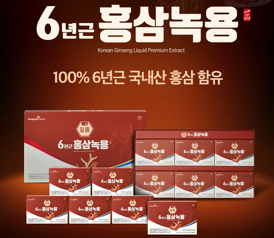 [Dongwon] Premium 6-Year-Old Red Ginseng & Nokyong (Velvet Antler) Extract (70ml x 30 Packets)