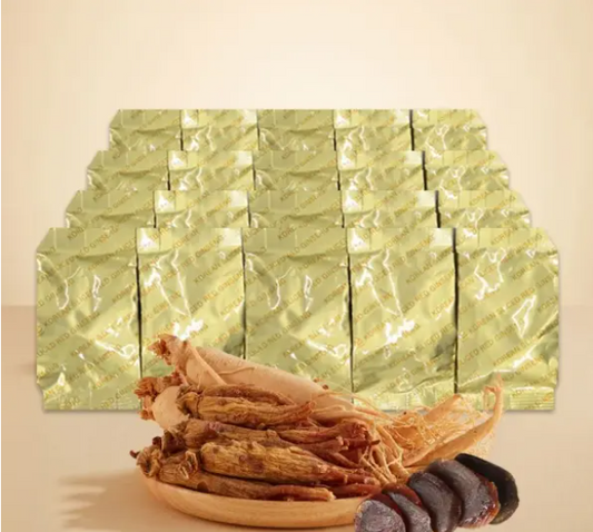 Red Ginsaeng Slices Value Bag [20g. x 20Packs] Honey Conserved, Low Temperature Dried, Korean Red Ginsaeng 4Years or Older