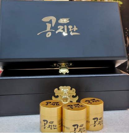 Hanpoong Gong Jin Dan 10 Pills. Han Poong Pharmaceutical Korea, Original Deer Musk, Deer Antlers, Ginsaeng, Angelica